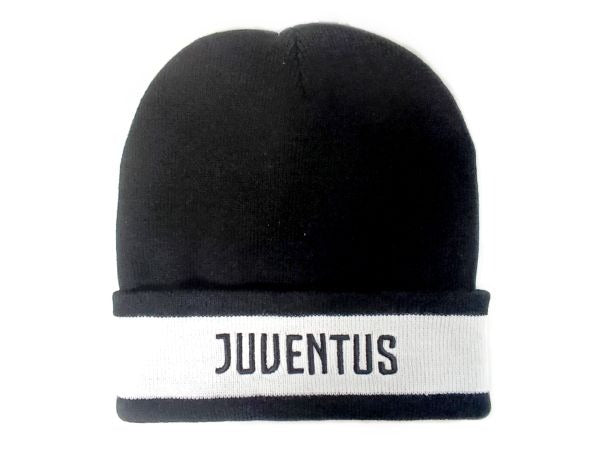 Berretto ufficiale Juventus con logo nero ricamato