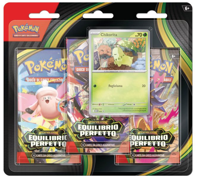 Pokémon Confezione da tre Buste Equilibrio Perfetto Megaevoluzione ITA