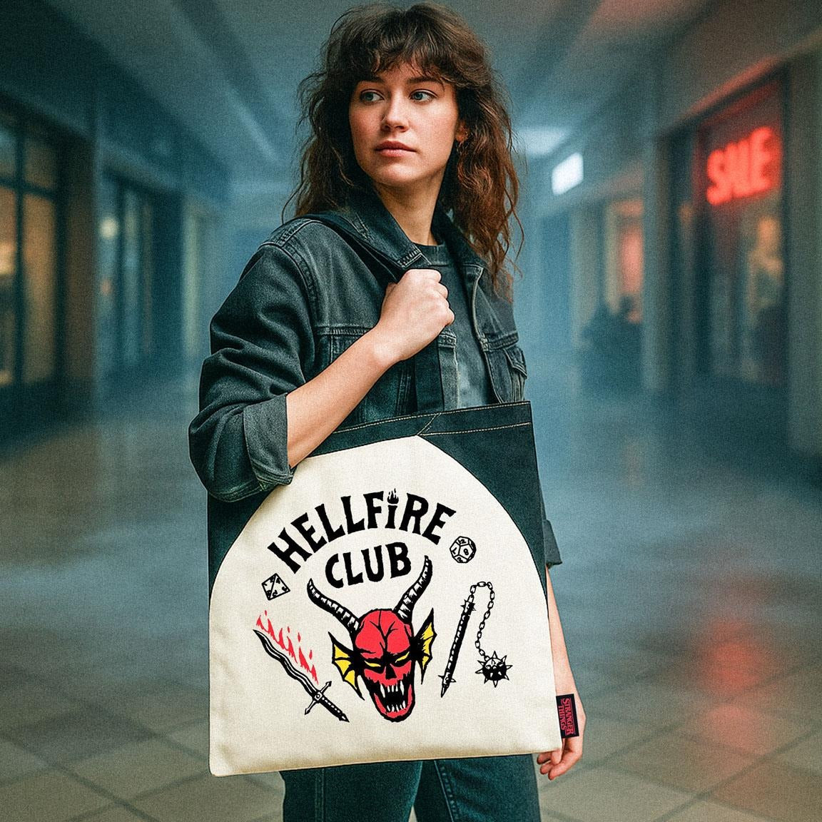 Borsa Shopper Stranger Things Hellfire Club