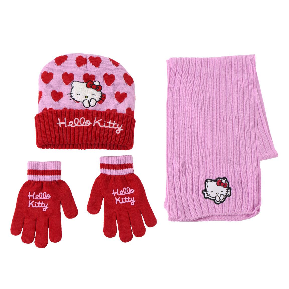 Set Invernale Hello Kitty 3 Pezzi – Cappello, Sciarpa e Guanti Cerdá