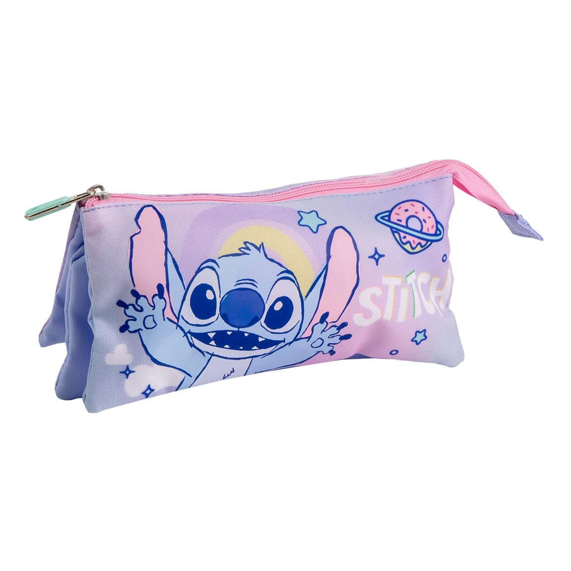 Astuccio Multifunzione 3 Comparti Stitch Lilo & Stitch Disney