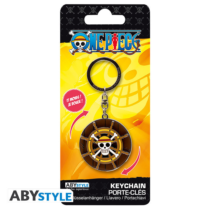 Portachiavi Timone rotante Thousand Sunny One Piece
