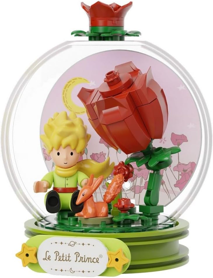 Il piccolo principe set costruzioni rosa 14cm