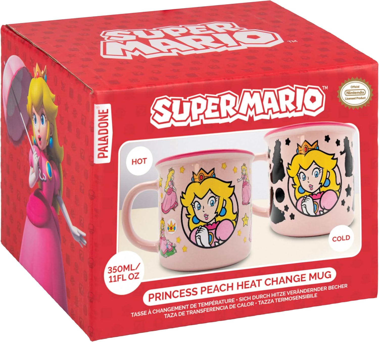 Tazza Super Mario Peach termosensibile tazza magica