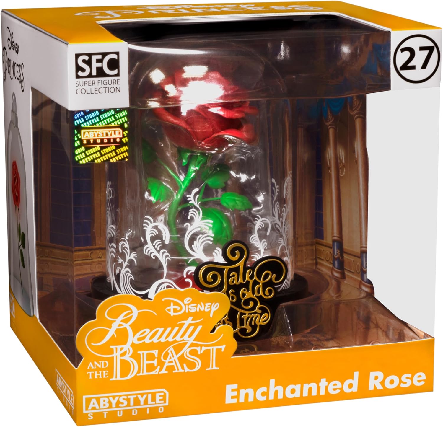 Figure Disney La Bella e La Bestia Rosa Incantata