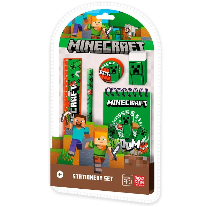 Set di Cancelleria Minecraft 5 pezzi