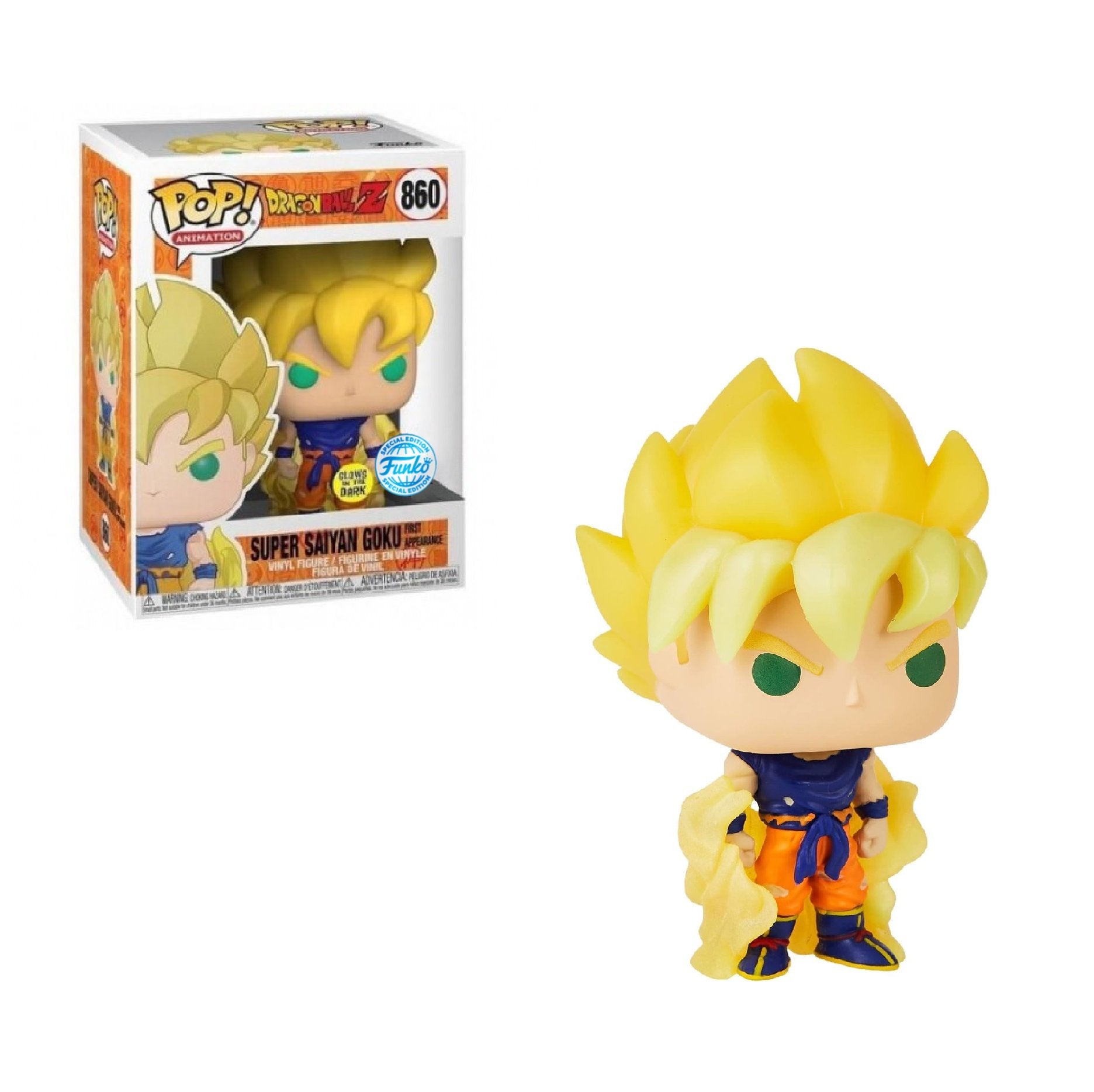 Funko Pop Super Saiyan Goku first appearance 860 Dragon Ball Z Special Edition