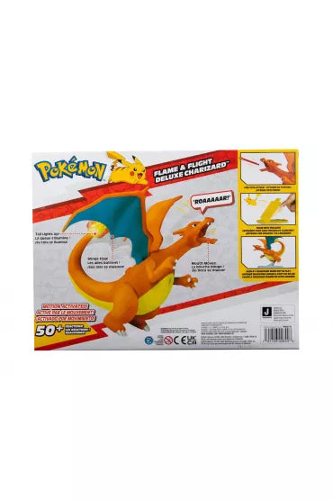 Action Figure Deluxe Charizard Flame and Fight Pokemon