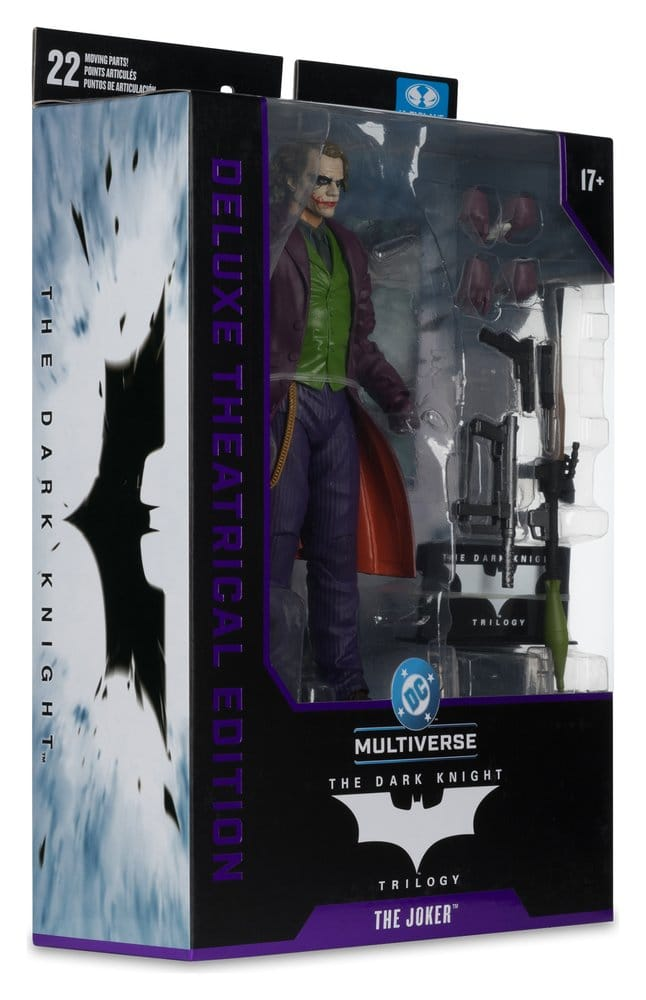 Action Figure Joker The Dark Knight foto della scatola sul lato