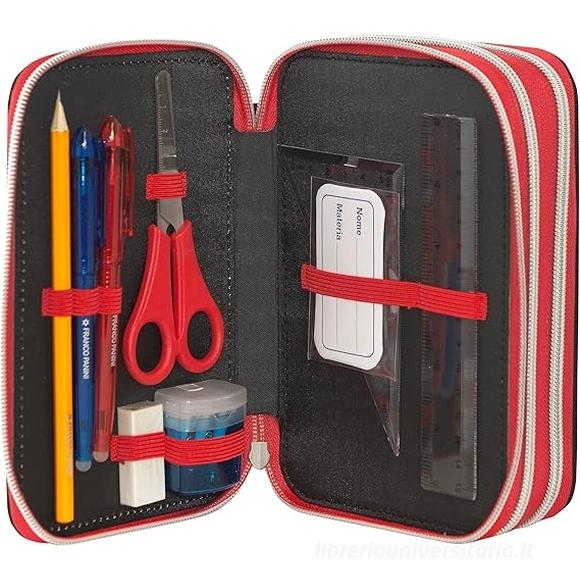 Astuccio 3 scomparti con accessori One Piece Panini