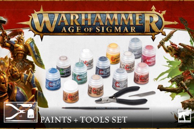Warhammer Age of Sigmar Paint and Tools Set