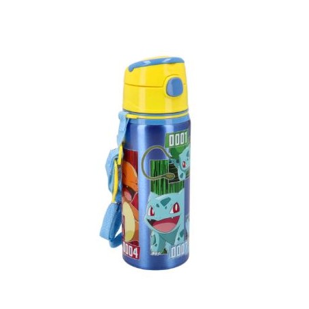 Borraccia in alluminio con cannuccia Pokemon 600 ml