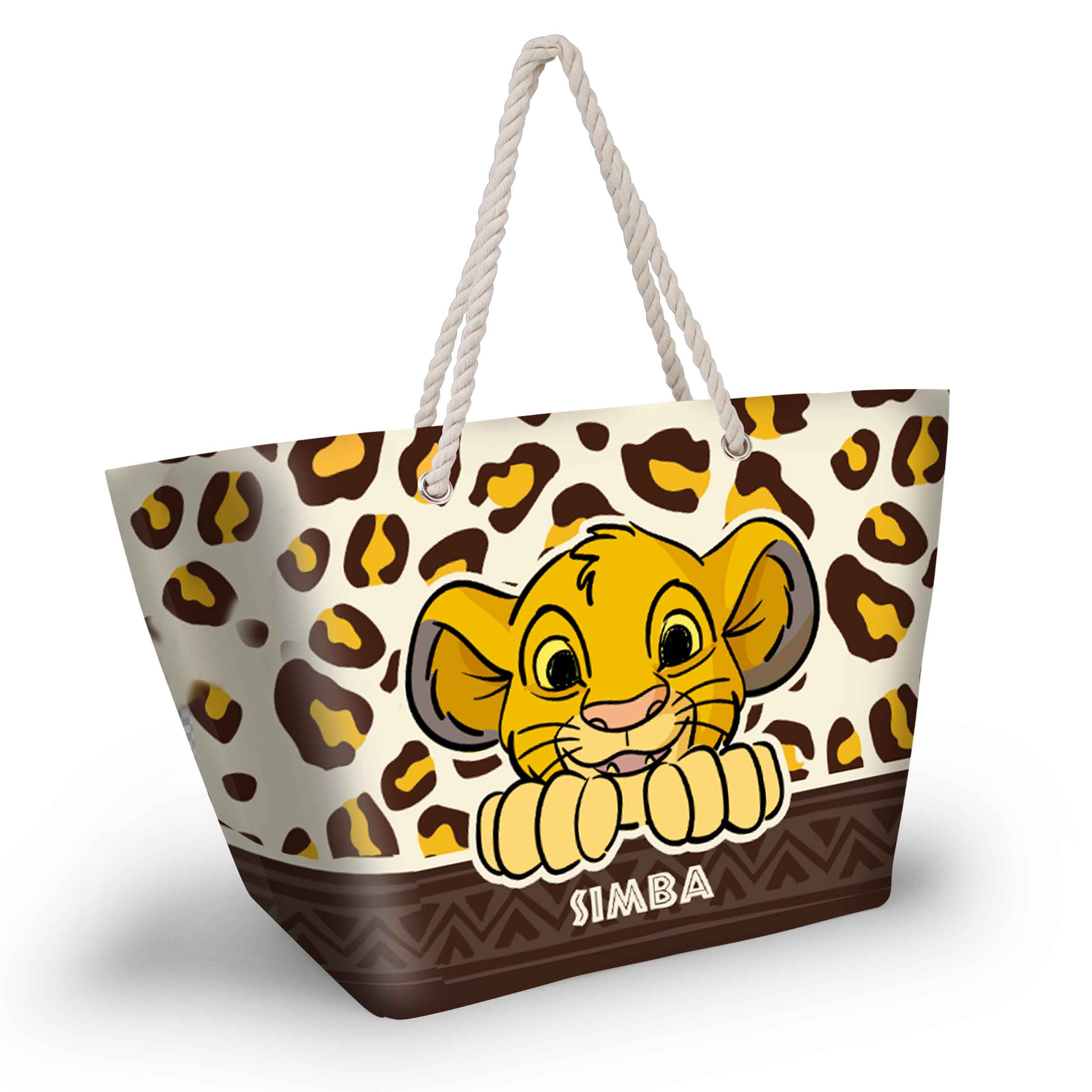 Borsa da Spiaggia Simba Il Re Leone Solei Leopardata