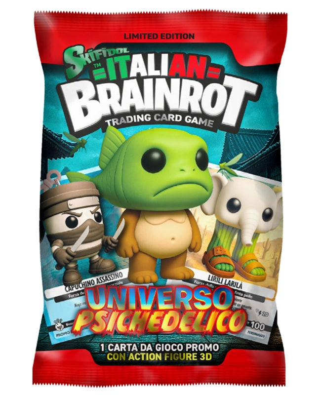 Brainrot Portachiavi 3D con carta Promo