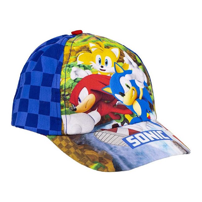 Cappello Sonic con visiera e chiusura regolabile a strappo retro a scacchi