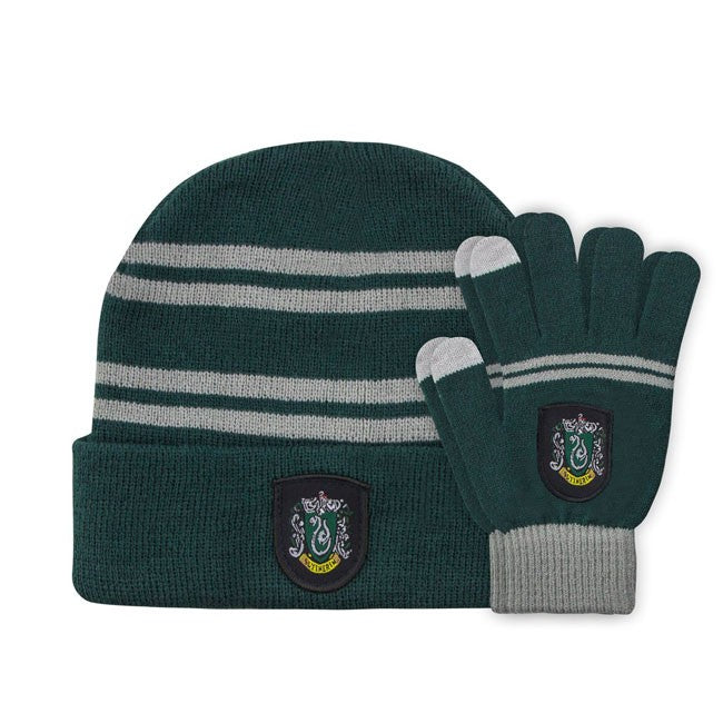 Cappello e Guanti Harry Potter Serpeverde