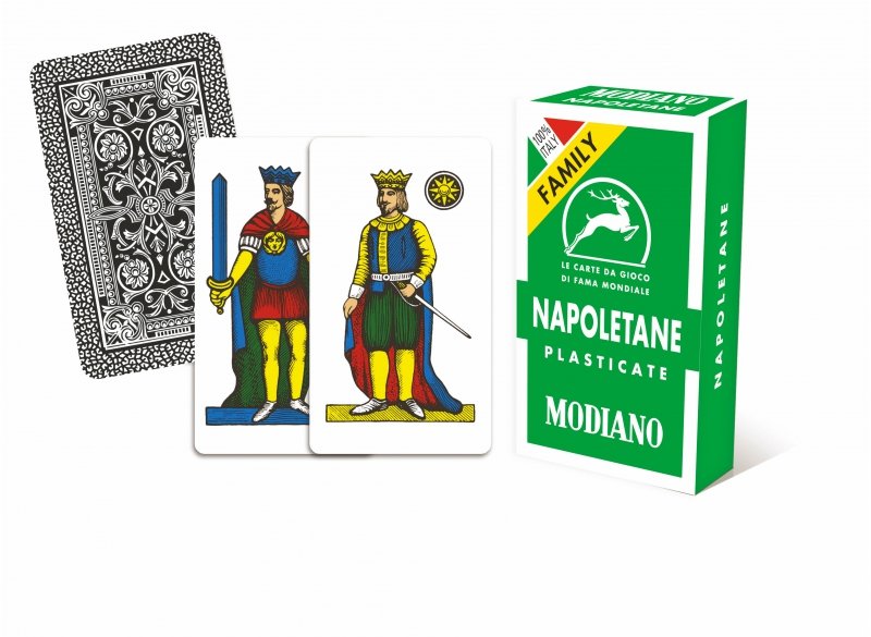 Carte Napoletane plastificate Modiano verdi