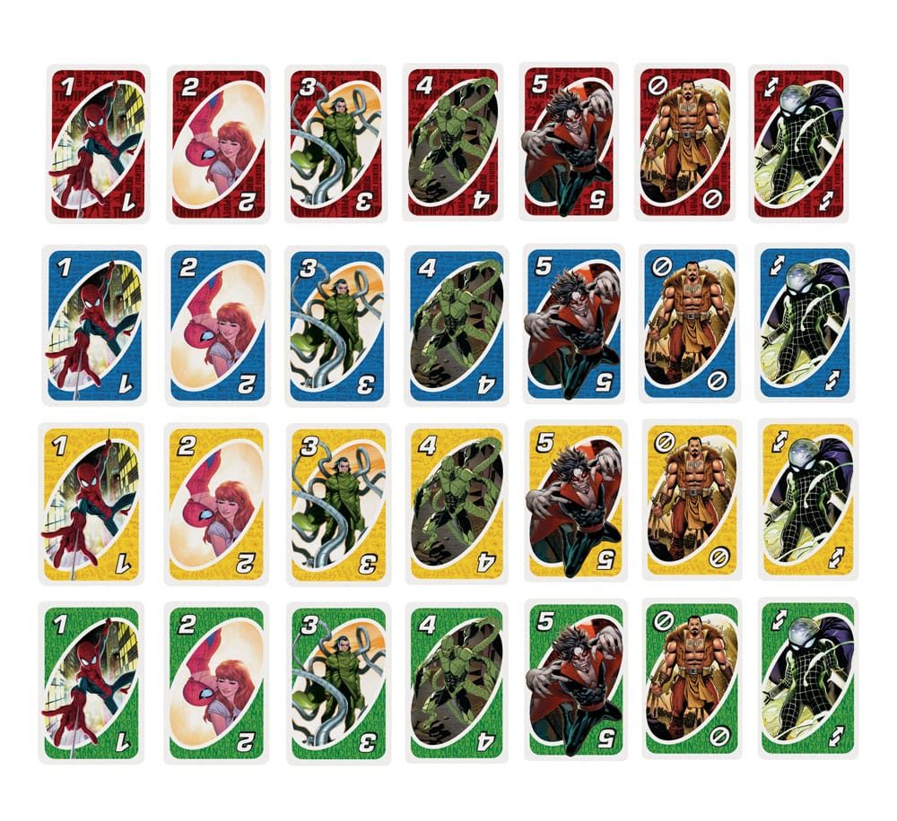 Carte UNO The Amazing Spider Man Marvel