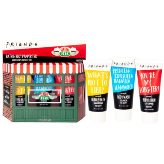Confezione regalo Friends Central Perk un bagnoschiuma un gel doccia e una crema corpo Mad Beauty