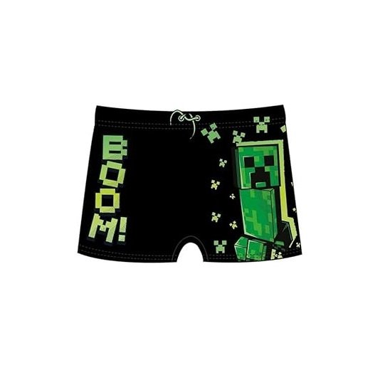 Costume da Bagno Creeper Minecraft Nero Bambini
