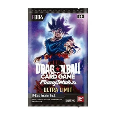 Dragon Ball Super Card Game Fusion World 04 Ultra Limit FB-04 Busta da 12 carte ENG