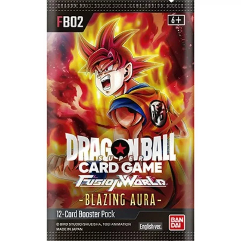 Dragon Ball Super Card Game Fusion World Blazing Aura FB-02 Busta da 12 carte ENG Wave 2