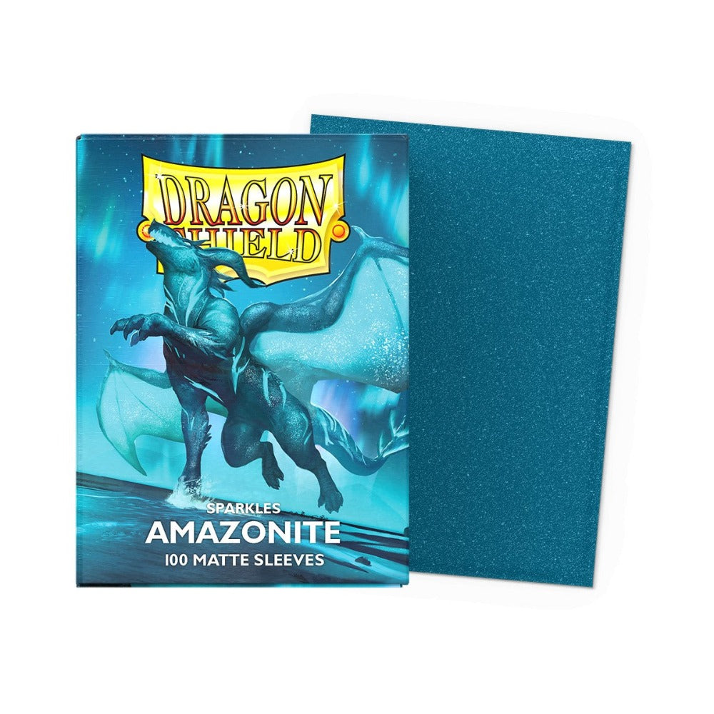Dragon Shield 100 Bustine Protettive Standard Sparkles Amazonite Opaco