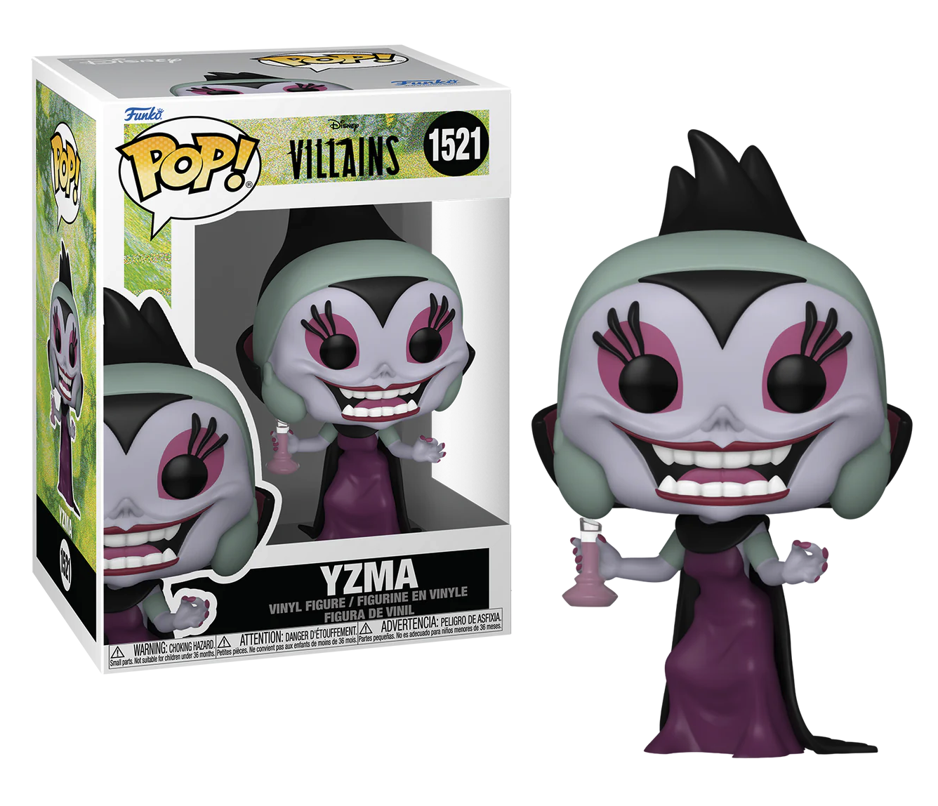 Funko Pop Yzma 1521 villains Disney Le follie dell'imperatore