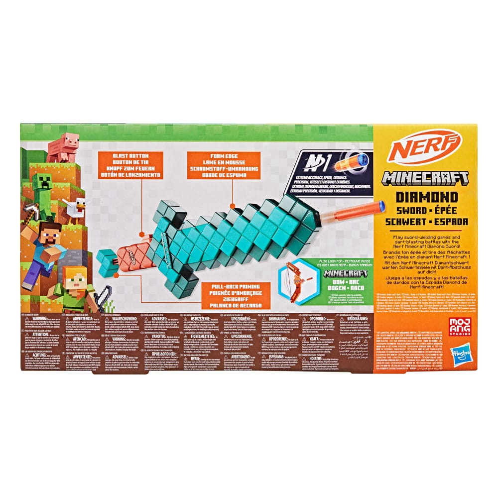 Fucile NERF Minecraft Spada di Diamante