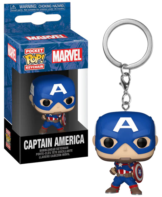 Funko Pocket Keychain Captain America Marvel