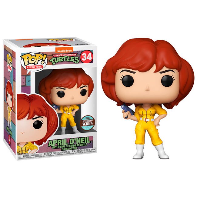 Funko Pop April O Neil 34 Turtles tartarughe ninja con Bollino Limited edition specialty series