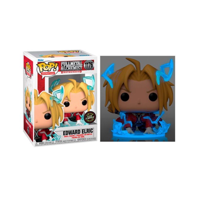Funko Pop Edward Elric 1176 Full Metal Alchemist Chase Glow In The Dark