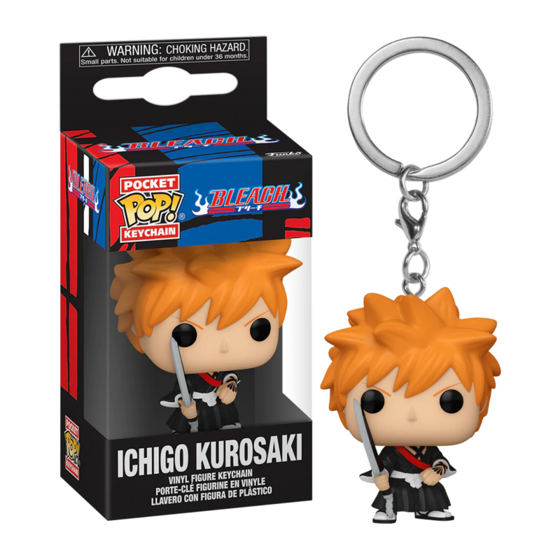Funko Pop Keychain Ichigo Kurosaki Bleach portachiavi