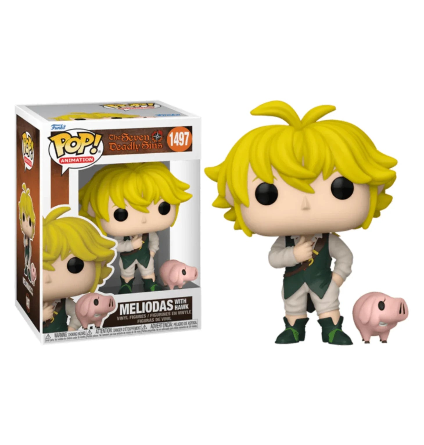 Funko Pop Meliodas with Hawk 1497 Seven Deadly Sins