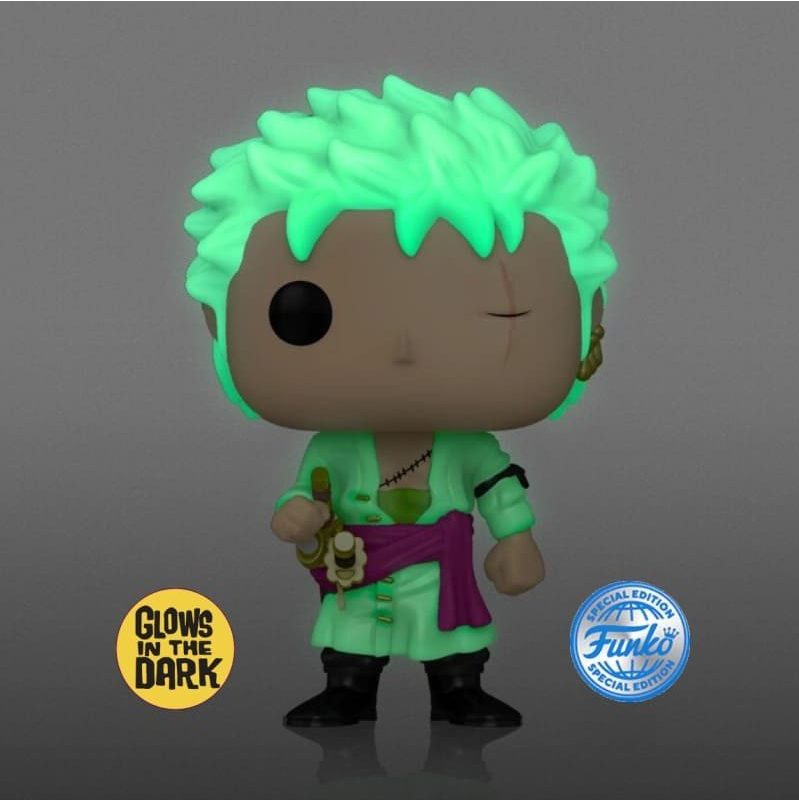 Funko Pop One Piece Roronoa Zoro 327 Glow in the Dark Special Edition