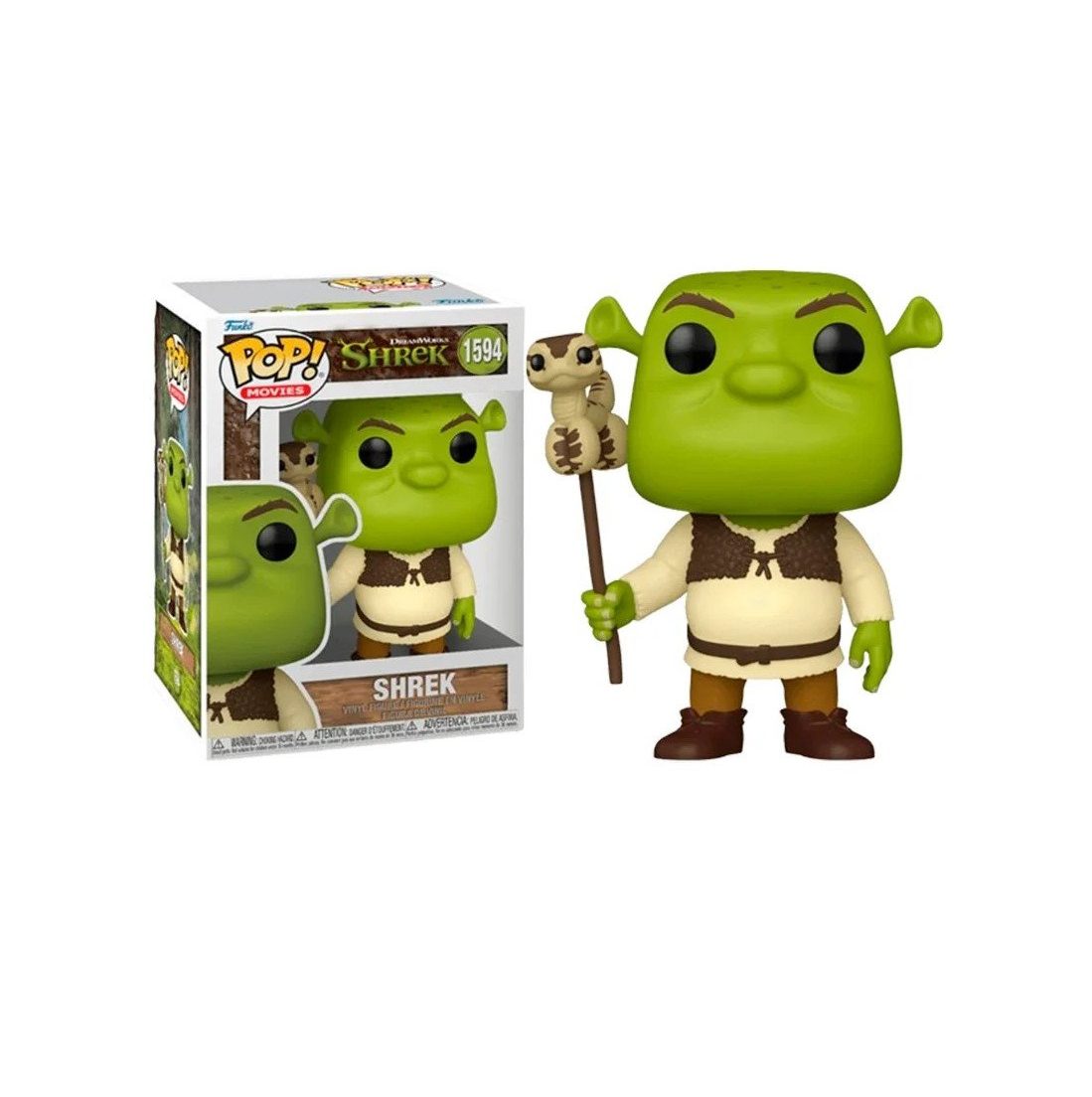 Funko Pop Shrek with Snake 1594 Dreamworks 30th Anniversary