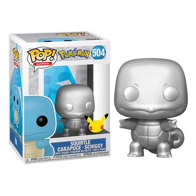 Funko Pop Squirtle Silver Pokemon 504