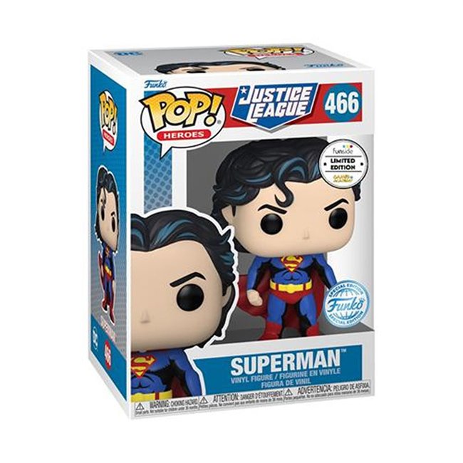 Funko Pop Superman 466 DC Comics Justice League Special Edition