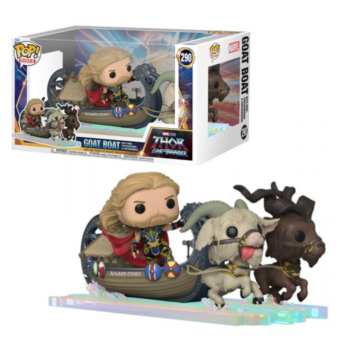 Funko Pop Thor with Goat Boat 290 Marvel Love and Thunder