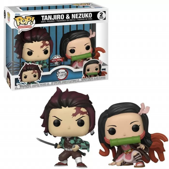 Funko Pop 2 pack Tanjiro e Nezuko Demon Slayer Special Edition