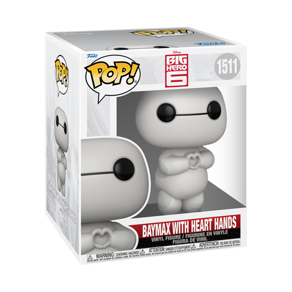 Funko Pop Baymax with Heart Hands 1511 Big Hero 6 Disney