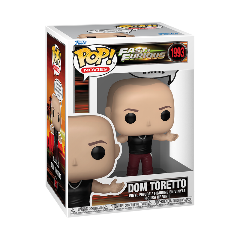 Funko Pop Dom Toretto 1993 Fast and Furious 2