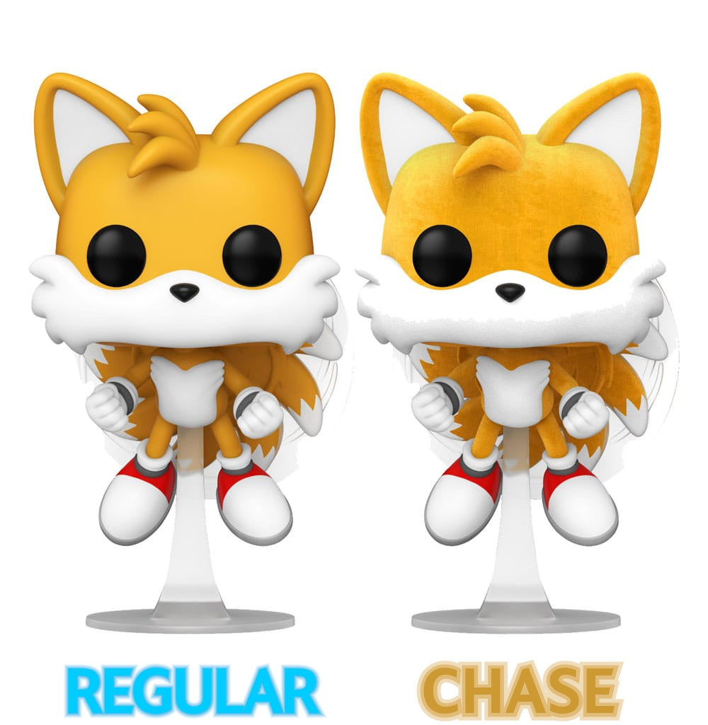 Funko Pop Tails 978 Sonic The Hedgehog CHASE Flocked