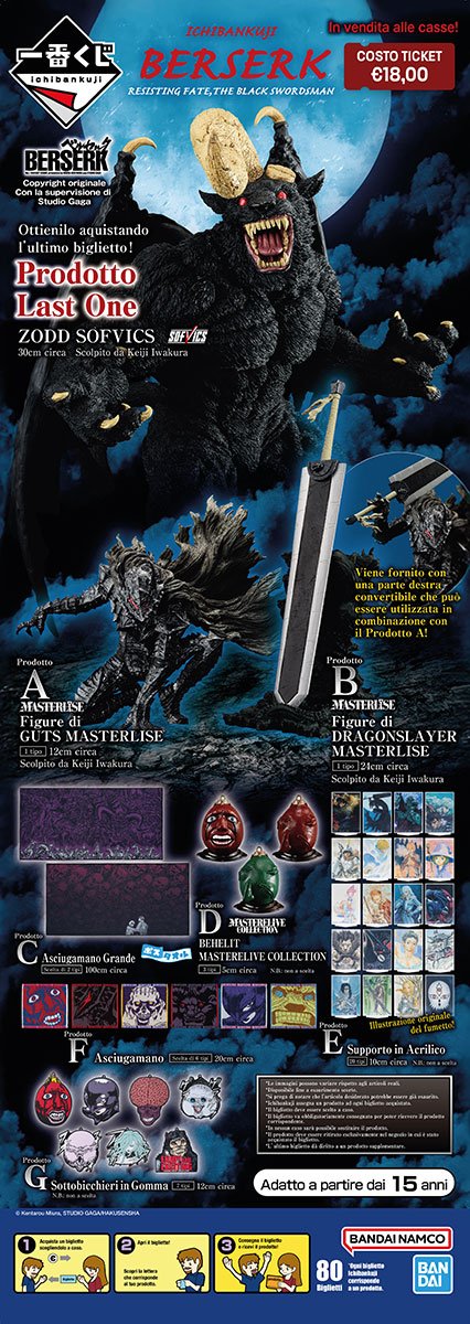 Ichiban KUJI Berserk Resisting Fate the Black Swordsman