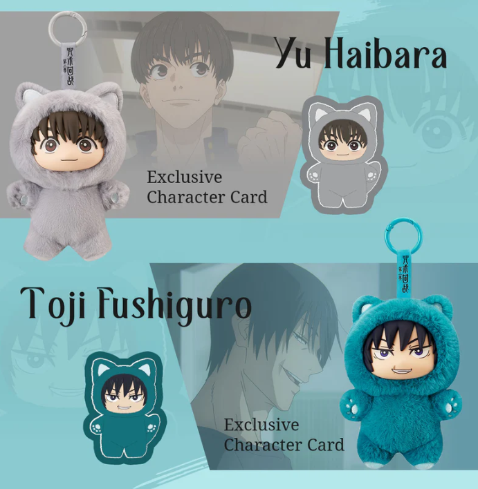 Jujutsu Kaisen Cat Ear Portachiavi Peluche Blind Box