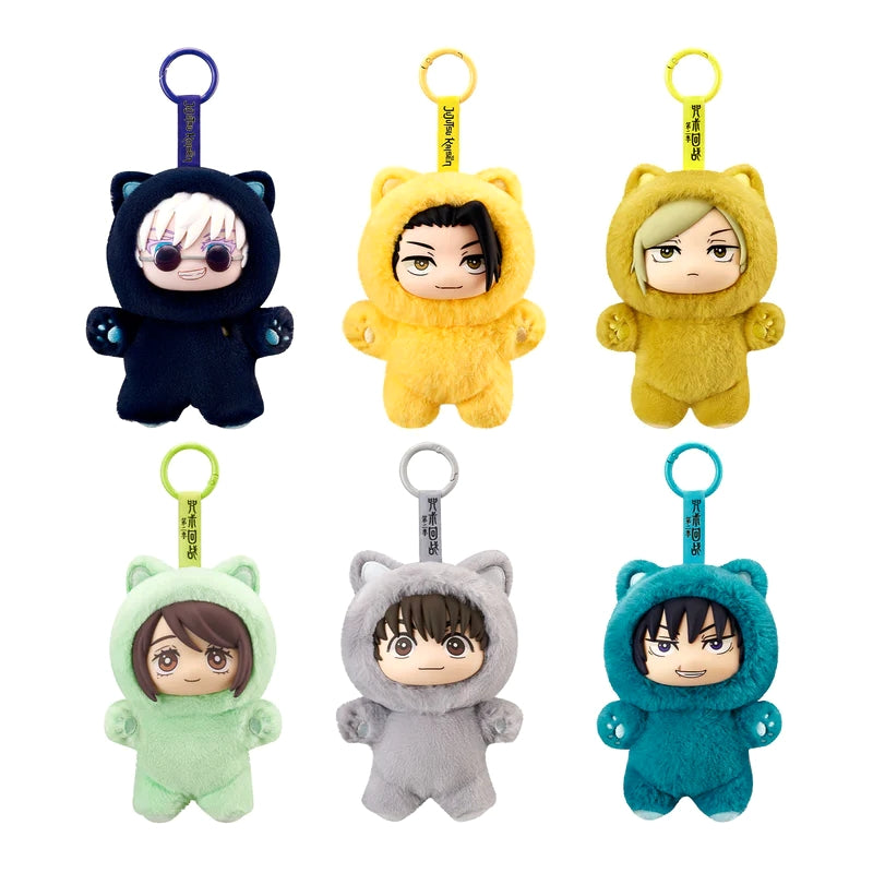 Jujutsu Kaisen Cat Ear Portachiavi Peluche Blind Box