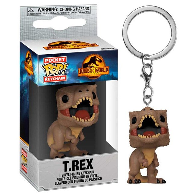 Jurassic World Dominion Funko Pop Keychain T Rex