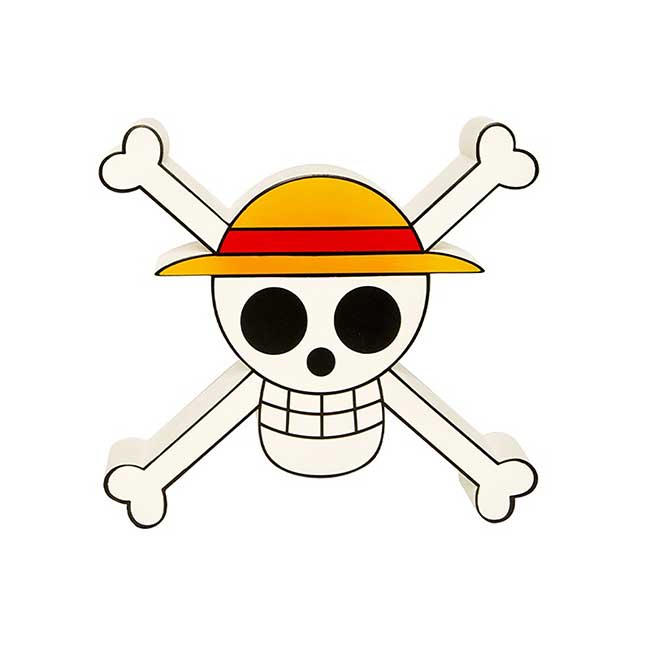 Lampada Logo ciurma Cappello di Paglia 3D One Piece