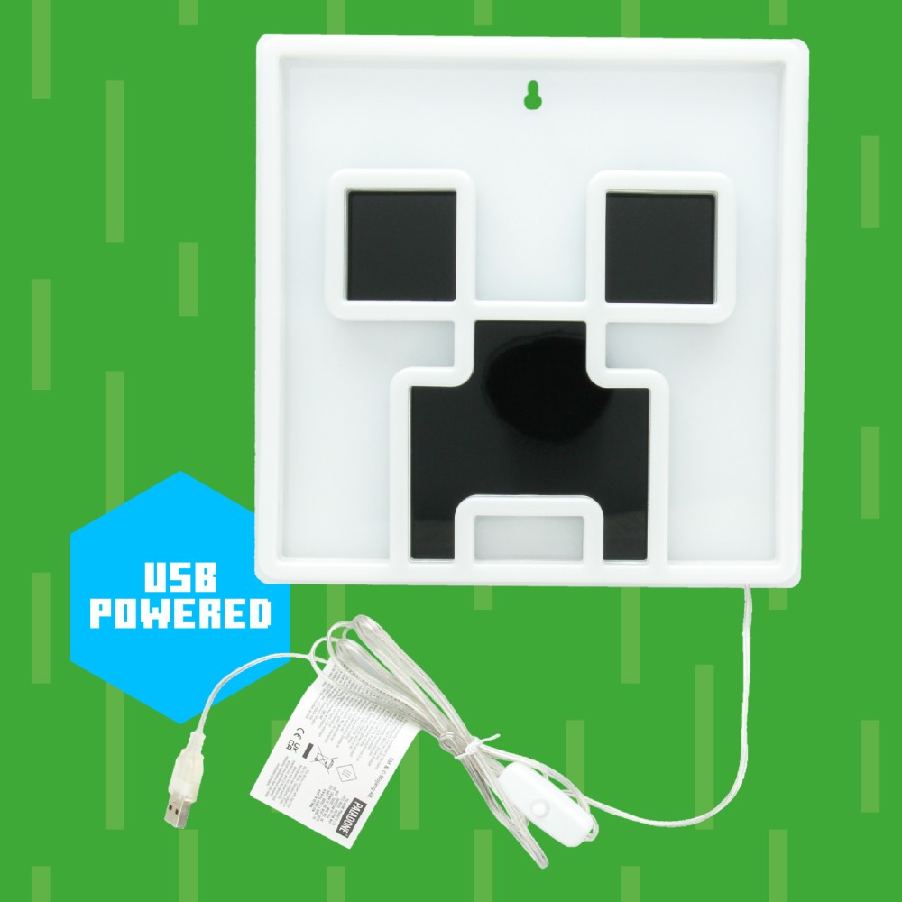 Lampada LED da parete Creeper Minecraft