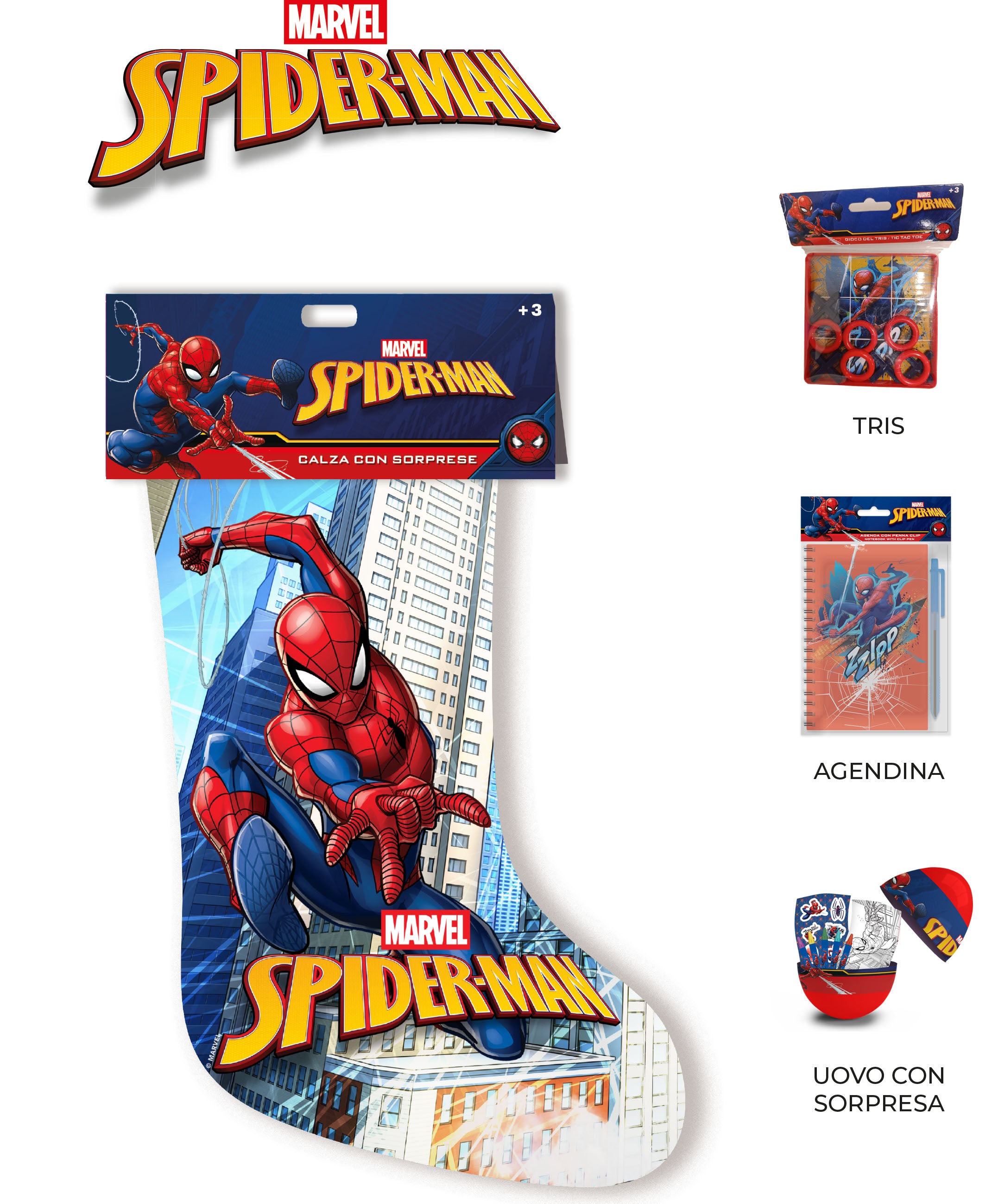 Calza Epifania con sorprese Spiderman